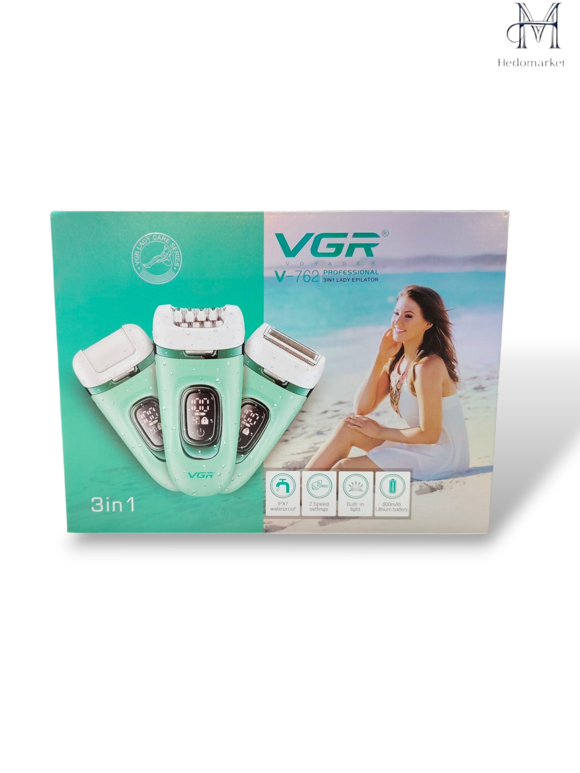 موکن برقی و ای‌پی‌لاتور بدن مارک وی‌جی‌ار مدل v-762