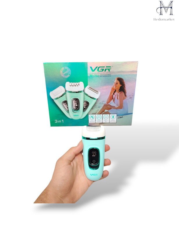 موکن برقی و ایپیلاتور بدن مارک ویجیار مدل v-762