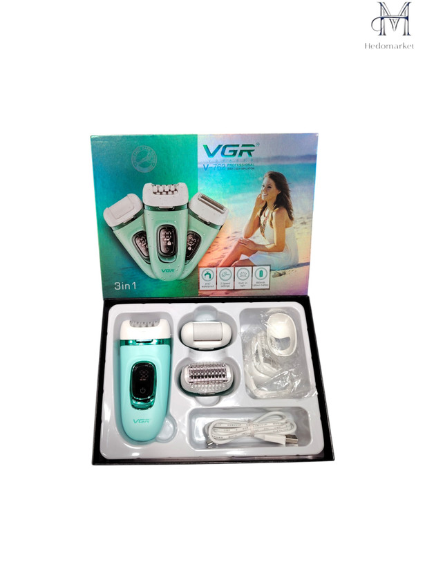 موکن برقی و ایپیلاتور بدن مارک ویجیار مدل v-762