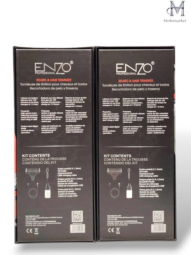 ماشین خط زن حرفهای ENZO Ref. 1415 | اصلاح دقیق و دورگیری حرفهای