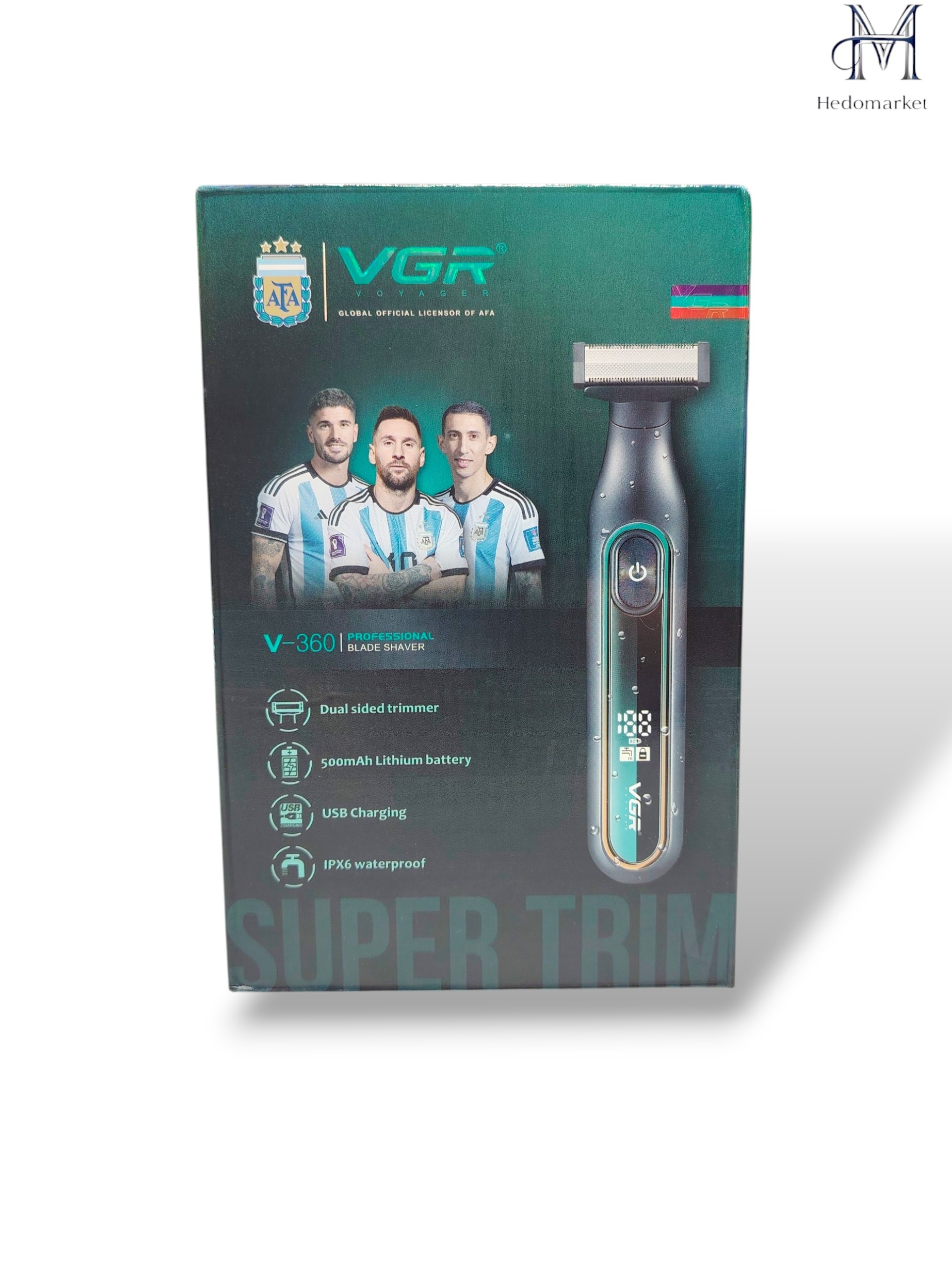 شیور حرفه‌ای VGR V-360 | صفرزن ضدآب با خط‌زن دوطرفه