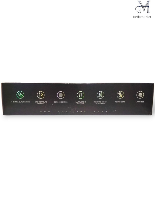 فر سه شاخه VGR V-595 | حالت دهنده حرفهای مو با روکش سرامیکی